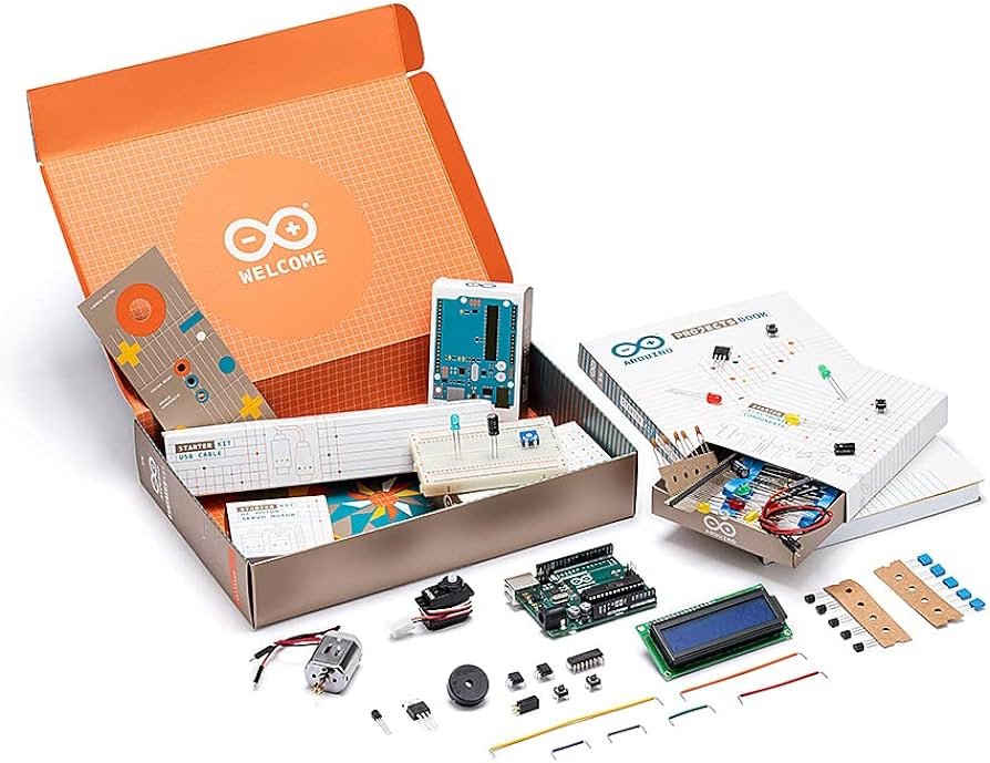 Kit de inicio oficial Arduino [K000007] (Libro de proyectos en inglés) - 12 proyectos de bricolaje con todos los componentes electrónicos e instrucciones necesarios - original...