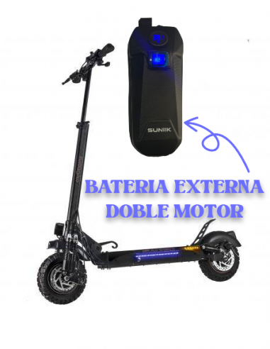 BATERIA EXTERNA CONMUTADA PATINETE ELECTRICO SMARTGYRO 48V PARA 2 MOTOR