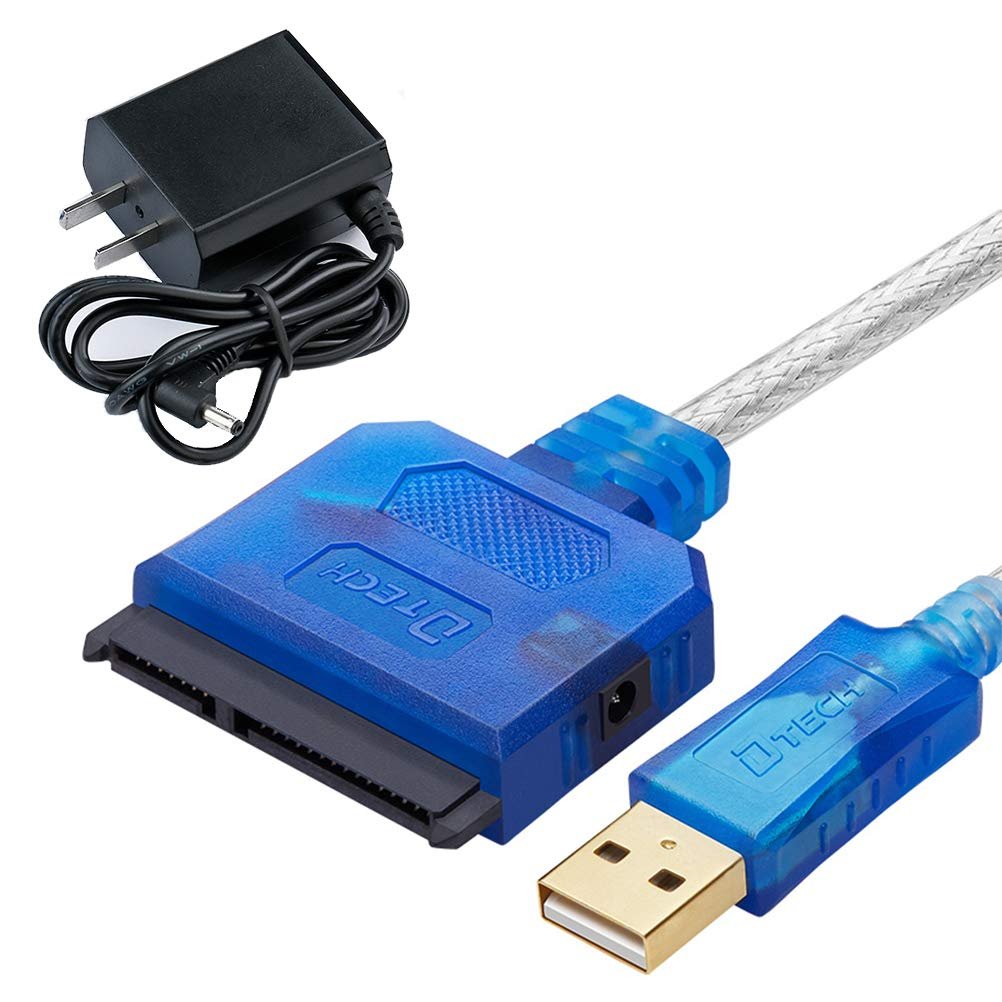 Amazon.com: DTech Cable delgado USB a disco duro HDD SSD 3.5 2.5 ...