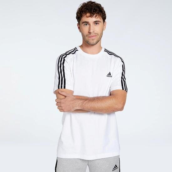 adidas 3 Stripes - Blanco - Camiseta Hombre |