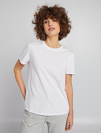 Rebajas Camisetas de mujer - blanco - Kiabi