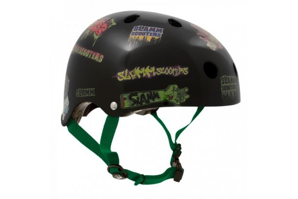 Casco para patinetes scooter de la marca Slamm.