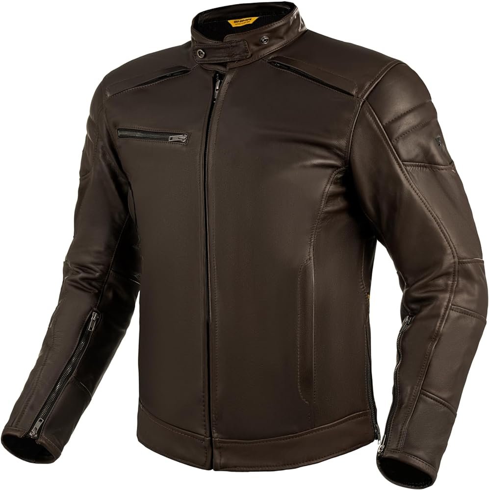 SHIMA BLAKE Chaqueta Moto Hombre - Cazadora moto hombre de cuero...