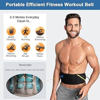 Amazon.com: Cinturón de entrenamiento abdominal para hombres y ...