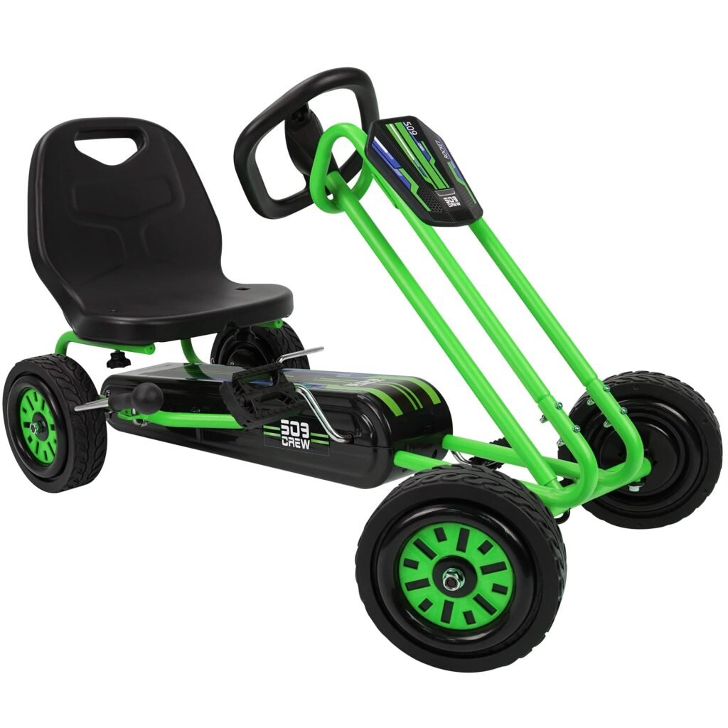 Amazon.com: Go Kart con pedal 509 Crew Rocket - Verde |