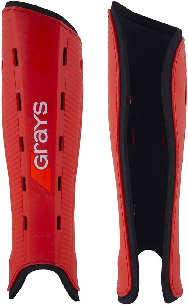 Grays G600 Espinillera Hockey sobre Hierba, Adultos Unisex, Rojo...