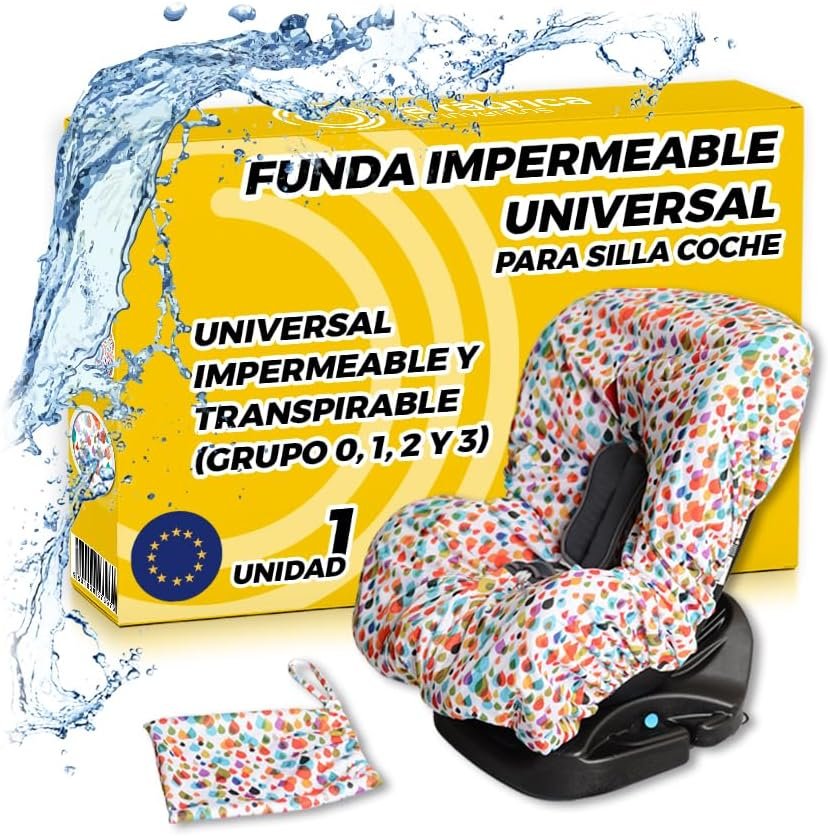 Funda Silla Coche Bebe Universal Impermeable y Transpirable (Grupo...