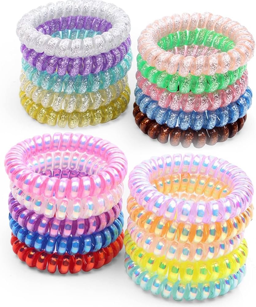 Gomas del pelo Elásticas,20 Piezas Cintas para el cabello en...