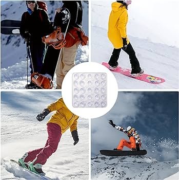 BOXOB Stomp Pad Snowboard, Transparente Antideslizante Snowboard Pad Snowboard Grip Pad para Snowboard