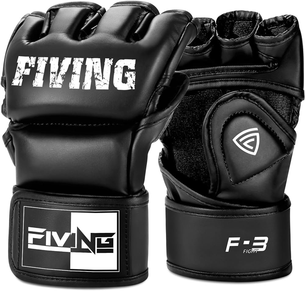 Amazon.com: FIVING Guantes MMA para hombres y mujeres, guantes de ...