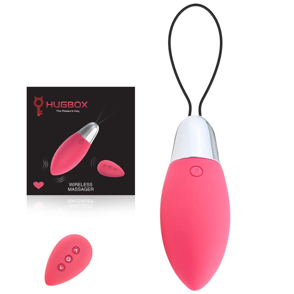 HUGBOX DIAMANTE Huevo Vibrador a Control Remoto Inalámbrico, Juguete Sexual con Mando, Juguete Erótico, Sex Toy Mujer, Satisfayer, 11 Programas.