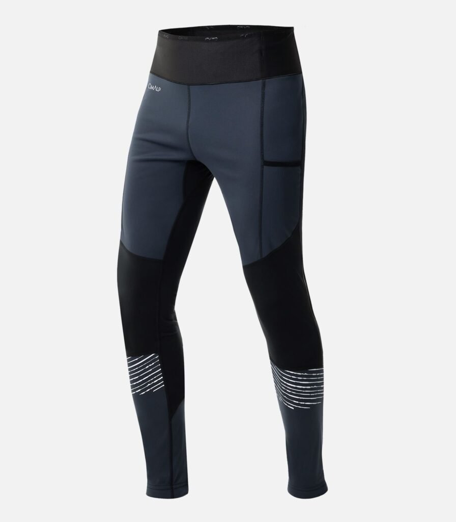 WINTER TIGHT - Negro Mallas de running de invierno Softshell