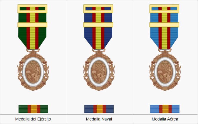 Reclutamiento: Medallas Militares |