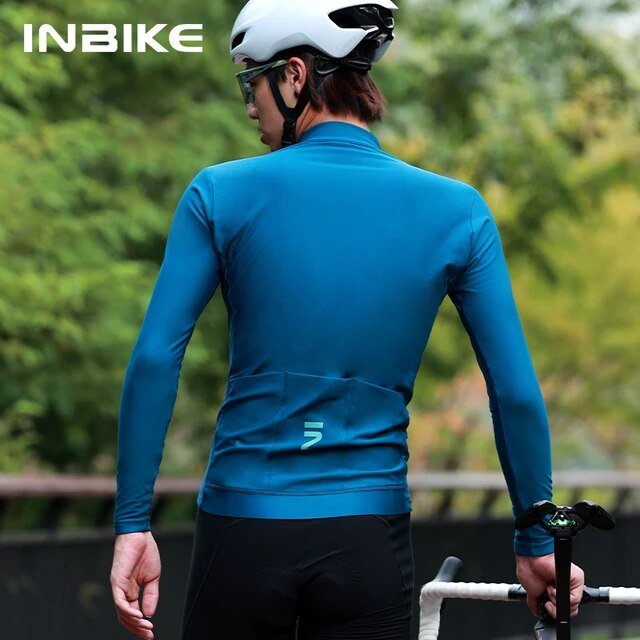INIBKE-Jersey de ciclismo de manga larga para hombre, camiseta...