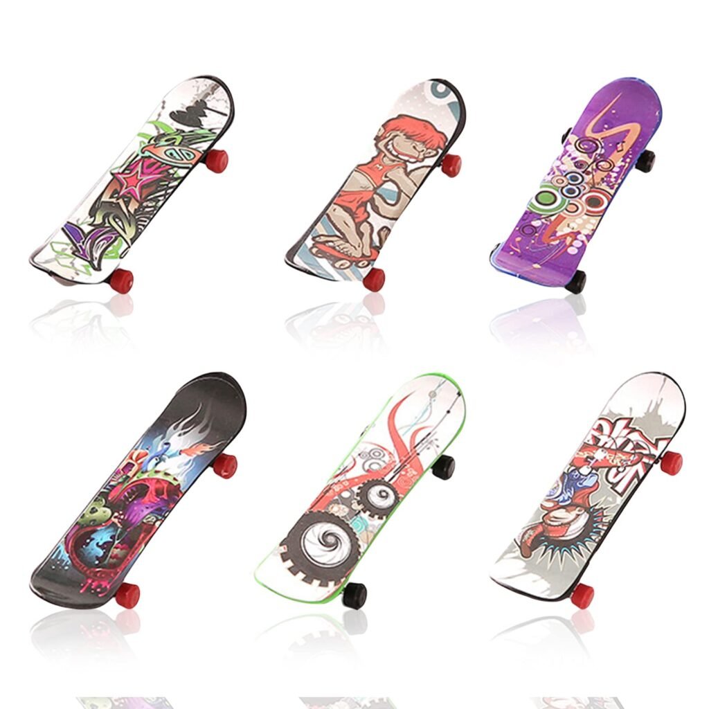 GNAUMORE Finger Mini Skateboard,6 Piezas Mini Skateboard,Mini...