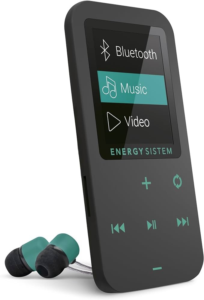 Energy Sistem Touch, Reproductor Mp4 (Bluetooth, 8 Gb, Botones Táctiles, Radio Fm, Microsd), USB 2.0, 8 GB, Detalle Menta