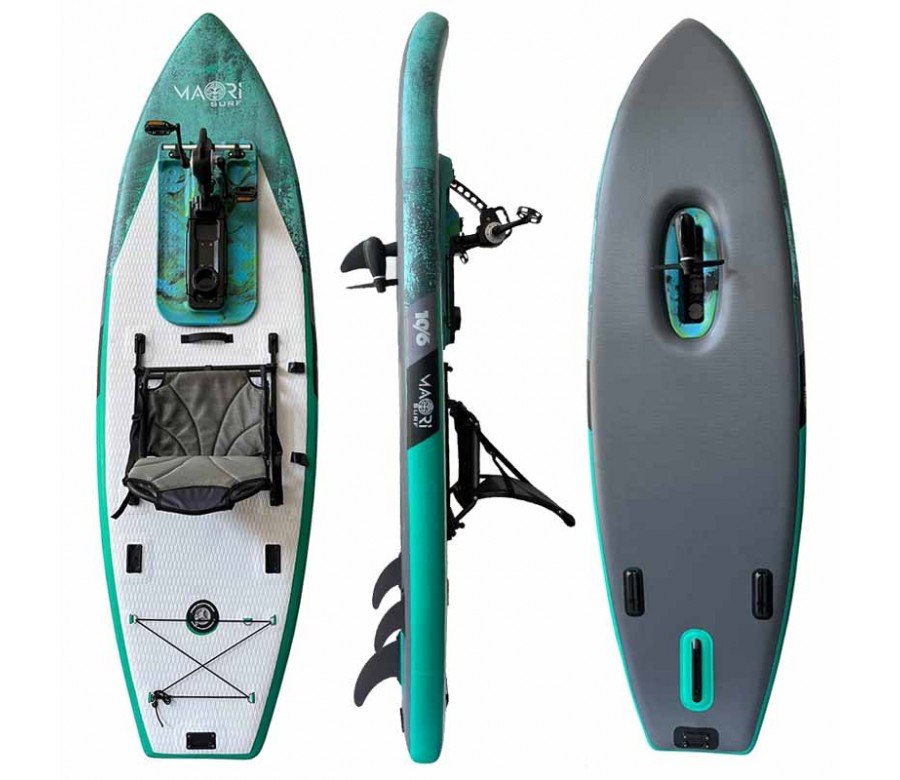 Tabla de paddle surf a pedales para pesca