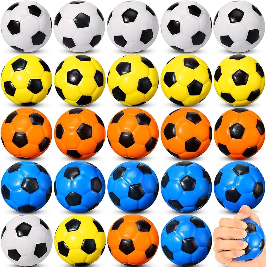 Amazon.com: 24 mini pelotas de fútbol de 2.7 pulgadas, pequeñas ...