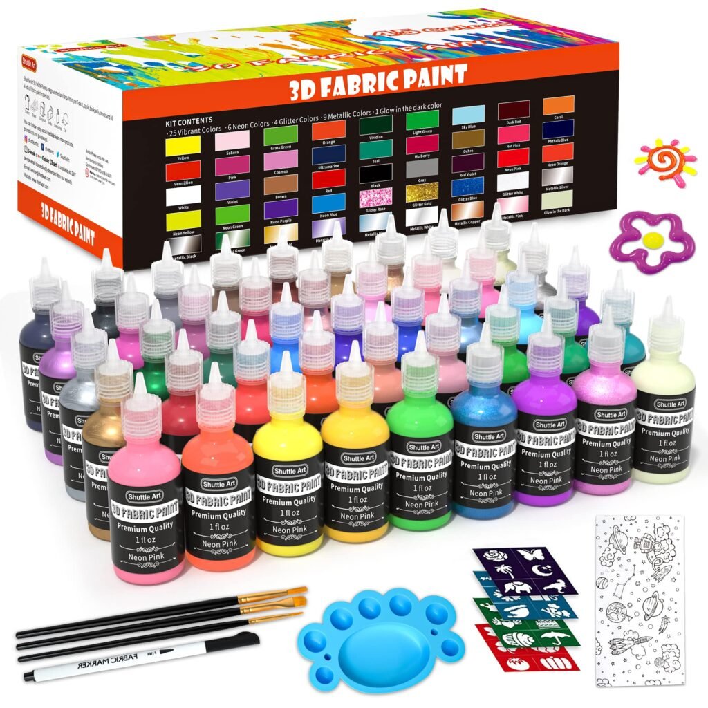 Shuttle Art Pintura para tela, 45 colores Pintura permanente para ...