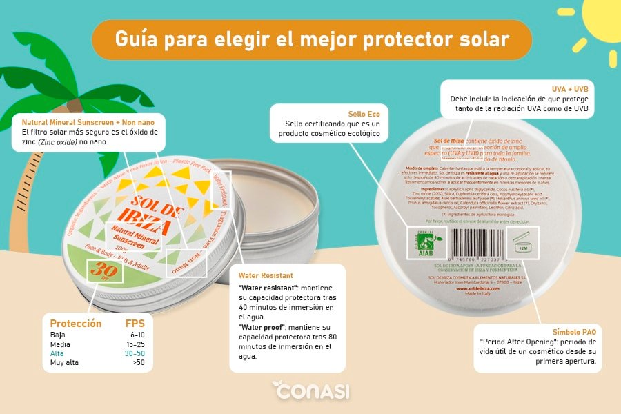 Guía para elegir el mejor protector solar - Blog Conasi