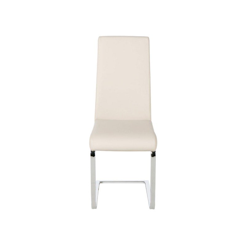 SILLA COMEDOR KAMIL POLIPIEL BLANCA