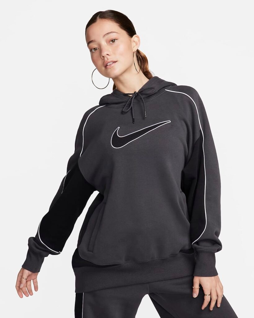 Nike Sportswear Sudadera con capucha de tejido Fleece y ajuste oversize - Mujer