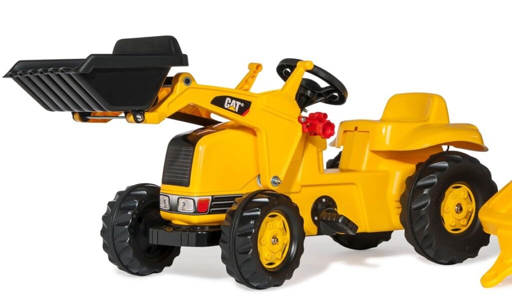 Amazon.com: Tractor de construcción a pedales Rolly Toys CAT, con ...