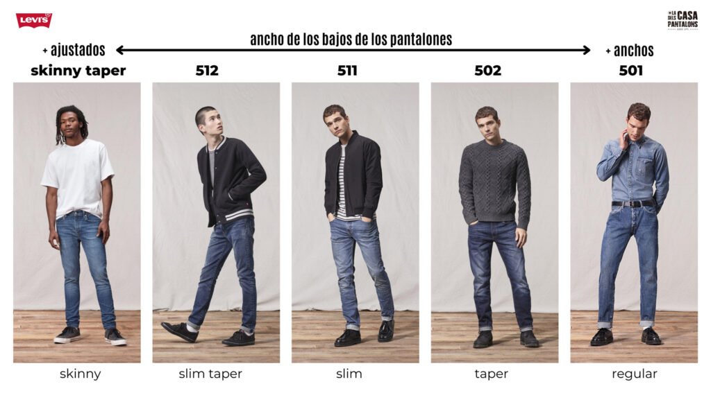 Principales modelos Levi's de pantalones vaqueros de hombre